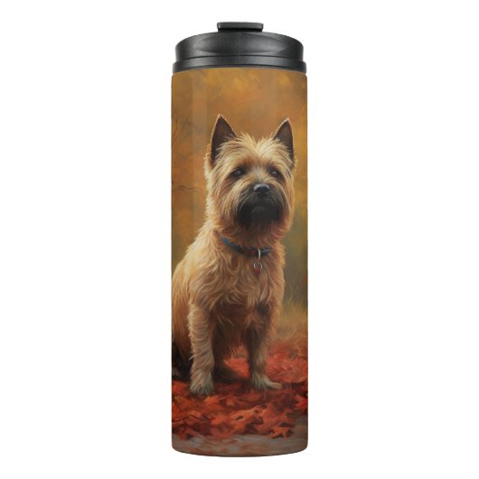 Bouteilles Isothermes Cairn Terrier en automne Leaves automne Inspire (Devant)
