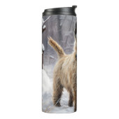 Bouteilles Isothermes Cairn Terrier Qu'Il Neige Noël (Tourné sur la gauche)