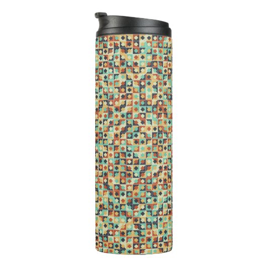 Bouteilles Isothermes calcul génératif du Motif géométrique Abstrait (Tourné sur la droite)