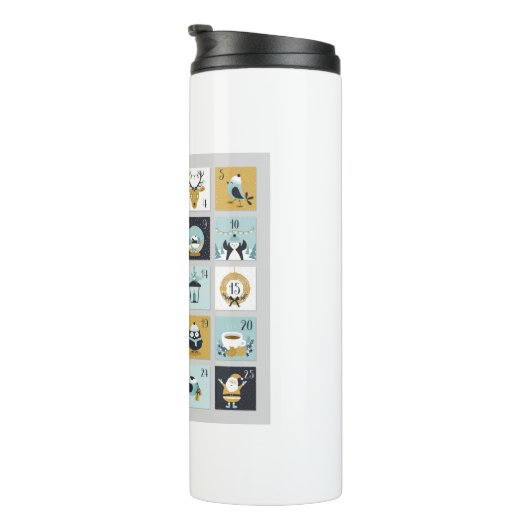 Bouteilles Isothermes Calendrier de l'arrivée Calendrier imprimable (Tourné sur la droite)