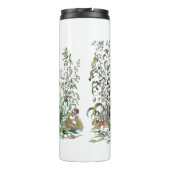 Bouteilles Isothermes Calico Cat Dans Le Jardin (Dos)