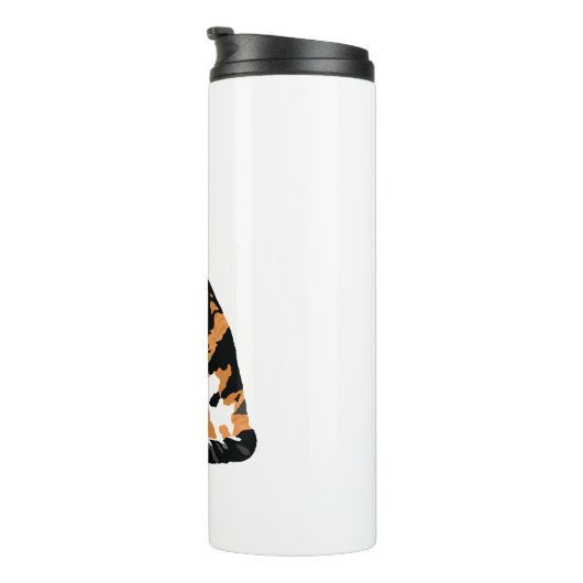 Bouteilles Isothermes Calico chat assis (Tourné sur la droite)