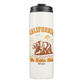 Bouteilles Isothermes California Wildflower Field – Retro Bear Design (Devant)