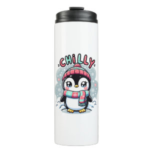 Bouteilles Isothermes Câlins de Manchot Glacial Écharpe Neigeuse