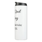 Bouteilles Isothermes calligraphie simple minimum heureux 2e anniversair (Tourné sur la droite)