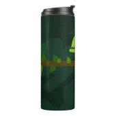 Bouteilles Isothermes Caméléon mignon vert (Tourné sur la gauche)