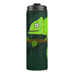 Bouteilles Isothermes Caméléon vert mignon