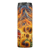 Bouteilles Isothermes Camion-feu dans le champ de tournesol (Dos)