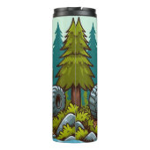 Bouteilles Isothermes Camion Monster Vert dans la forêt (Dos)