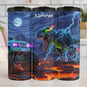 Bouteilles Isothermes Camion Monstre Dinosaure Foudre Chaos