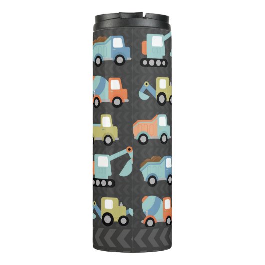 Bouteilles Isothermes Camions de construction mignons Personnalisés (Dos)