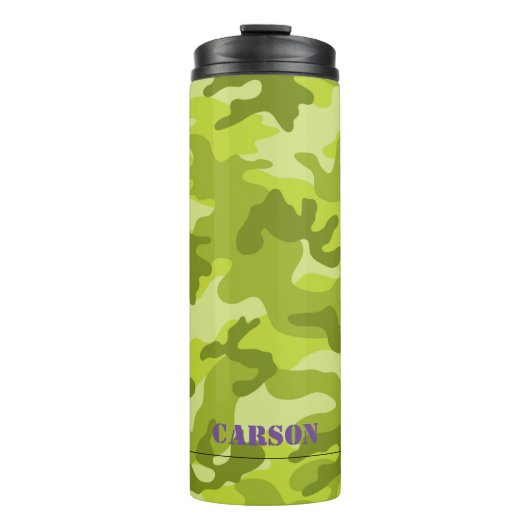Bouteilles Isothermes Camo Vert Purple Nom Sport Mod Thermal Tumbler (Devant)