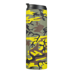 Bouteilles Isothermes Camouflage jaune et Brown, Militaire, Armée