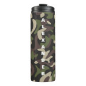 Bouteilles Isothermes Camouflage militaire Brown Motif vert personnalisé (Devant)