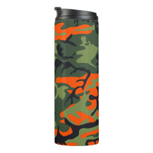 Bouteilles Isothermes Camouflage orange et vert, Militaire, Armée
