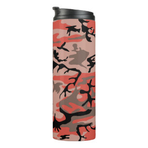 Bouteilles Isothermes Camouflage rouge et Brown, Armée