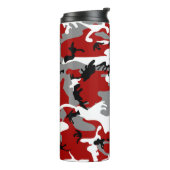 Bouteilles Isothermes Camouflage rouge et gris, Militaire, Armée (Tourné sur la gauche)