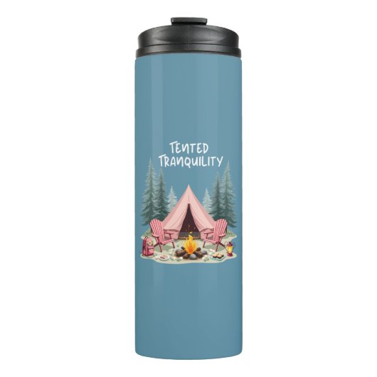 Bouteilles Isothermes Camping Cosy Tente de Glamping Esthétique & Feu de (Devant)