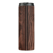 Bouteilles Isothermes Camping Monogramme de céréales de bois rustique (Dos)