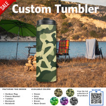 Camping Tumbler | AJOUTER UN Ado DE Camouflage INI
