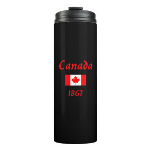 Bouteilles Isothermes Canada 1867 Ancien drapeau du Balthazar Couleur fo