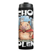 Bouteilles Isothermes Capybara avec épée et château (Devant)