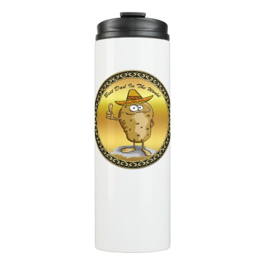 Bouteilles Isothermes Caractère de patate casquette sombrero mexicain (Devant)