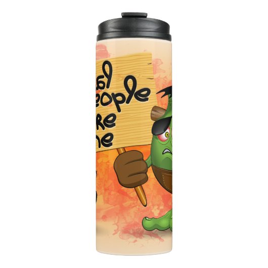 Bouteilles Isothermes Caractère Frankenstein de 'Normal People Scare Me' (Devant)