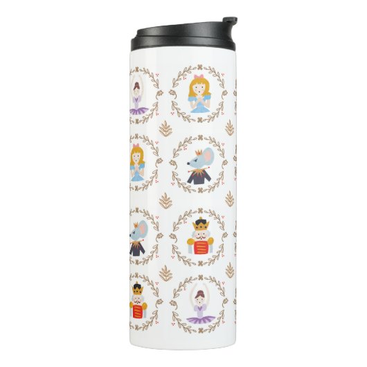 Bouteilles Isothermes Caractères de ballet Nutcracker avec nom (Tourné sur la gauche)