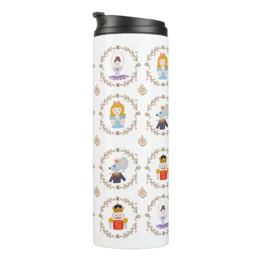 Bouteilles Isothermes Caractères de ballet Nutcracker avec nom (Tourné sur la droite)