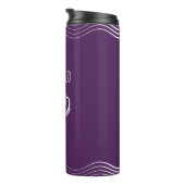 Bouteilles Isothermes Carburant de sirène de coquillage pourpre et blanc (Tourné sur la droite)