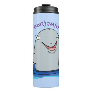 Bouteilles Isothermes Caricature adorable de marsouin