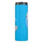 Bouteilles Isothermes Caricature bleu loutre de mer joyeux (Dos)