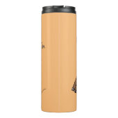 Bouteilles Isothermes Caricature d'alpaga brun joli (Dos)