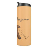 Bouteilles Isothermes Caricature d'alpaga brun joli (Tourné sur la droite)