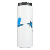 Bouteilles Isothermes Caricature d'avion à voilure fixe (Dos)