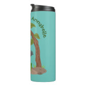 Bouteilles Isothermes Caricature de bébé gorille joyeux (Tourné sur la droite)