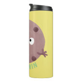 Bouteilles Isothermes Caricature de biscuit à puce en chocolat (Tourné sur la droite)