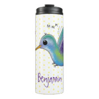 Caricature de colibri d'abeille mignonne