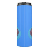 Bouteilles Isothermes Caricature de grenouille verte mignonne (Dos)