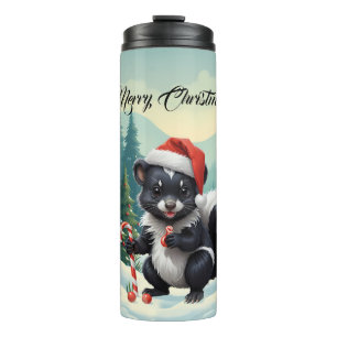 Bouteilles Isothermes Caricature de la peau de Noël mignon