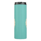 Bouteilles Isothermes Caricature de légume de chou-fleur joyeux (Dos)