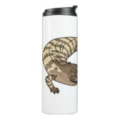 Bouteilles Isothermes Caricature de lézard rouge (Tourné sur la gauche)