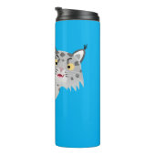 Bouteilles Isothermes Caricature de lynx de lynx de lynx (Tourné sur la droite)