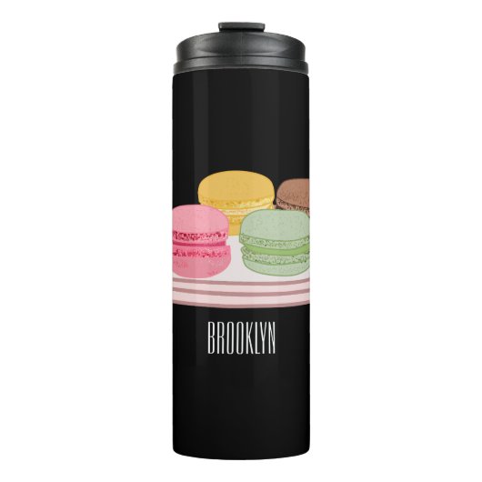 Bouteilles Isothermes Caricature de Macaron (Devant)