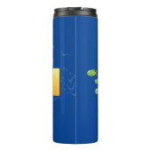 Bouteilles Isothermes Caricature de poisson sous-marin jaune mignon (Dos)