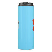 Bouteilles Isothermes Caricature de vol d'avion rouge mignon (Dos)