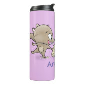 Bouteilles Isothermes Caricature d'écureuils marrants (Tourné sur la gauche)