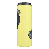 Bouteilles Isothermes Caricature d'oiseau de faisan paon de Bornéo (Dos)