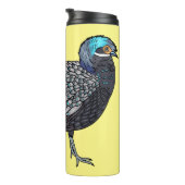 Bouteilles Isothermes Caricature d'oiseau de faisan paon de Bornéo (Tourné sur la droite)